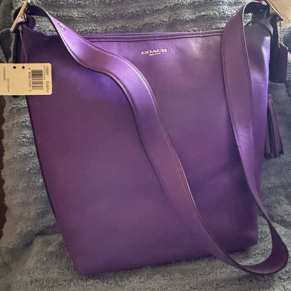 Coach Purple Shoulder Bag NWT